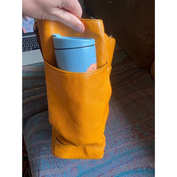 Vintage Coach Orange Leather Tote - Picture 7 of 9